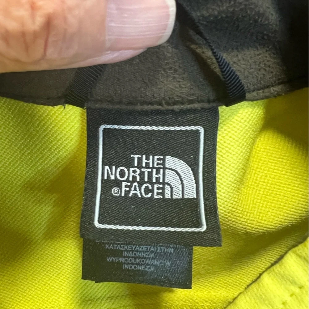 The North Face Men Soft Shell Flashdry Jacket Size Large Color Yellow/Brown Trim
